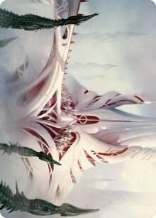 The Fair Basilica Art Card - Art Series: Phyrexia: All Will Be One Magic: The Gathering trading card