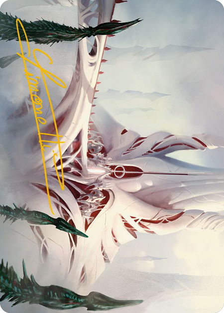 The Fair Basilica Art Card (Gold-Stamped Signature) - Art Series: Phyrexia: All Will Be One Magic: The Gathering trading card