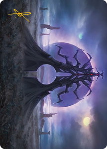 Black Sun's Twilight Art Card (Gold-Stamped Signature) - Art Series: Phyrexia: All Will Be One (ASONE) #19 - Special Magic: The Gathering Trading Card