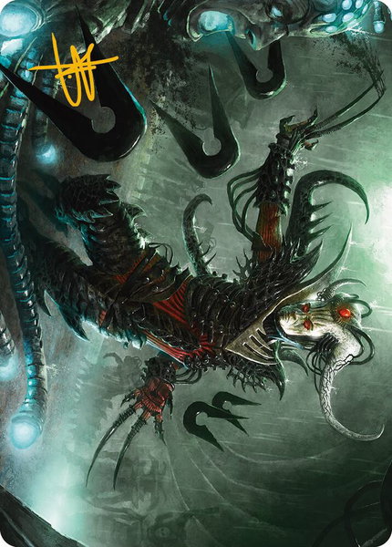 Vraan, Executioner Thane Art Card (Gold-Stamped Signature) trading card from Art Series: Phyrexia: All Will Be One Vraan, Executioner Thane Art Card (Gold-Stamped Signature) - Art Series: Phyrexia: All Will Be One Magic: The Gathering trading card