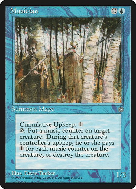 Musician - Ice Age Magic: The Gathering trading card