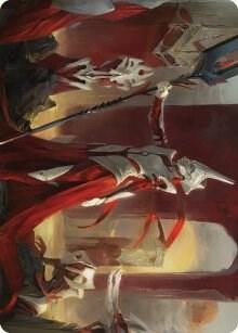 Porcelain Zealot Art Card - Art Series: Phyrexia: All Will Be One Magic: The Gathering trading card