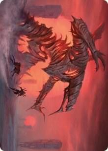 Red Sun's Twilight Art Card trading card from Art Series: Phyrexia: All Will Be One Red Sun's Twilight Art Card - Art Series: Phyrexia: All Will Be One Magic: The Gathering trading card