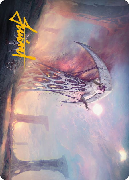 White Sun's Twilight Art Card (Gold-Stamped Signature) - Art Series: Phyrexia: All Will Be One Magic: The Gathering trading card
