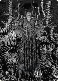 Nissa, Ascended Animist Art Card - Art Series: Phyrexia: All Will Be One Magic: The Gathering trading card