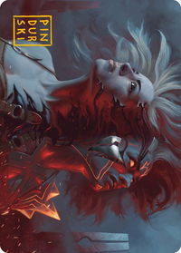 Thrill of Possibility Art Card (Gold-Stamped Signature) - Art Series: Phyrexia: All Will Be One (ASONE) #36 - Special Magic: The Gathering Trading Card