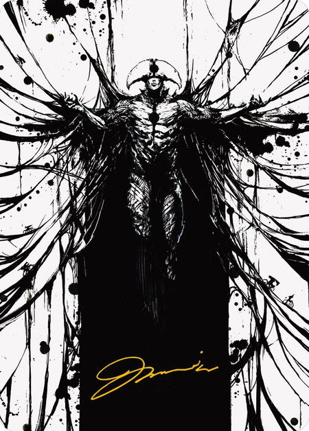 Sinew Dancer Art Card (Gold-Stamped Signature) - Art Series: Phyrexia: All Will Be One Magic: The Gathering trading card