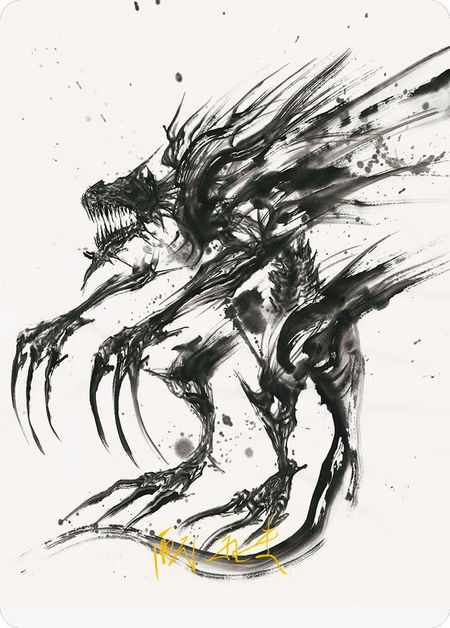 Phyrexian Obliterator Art Card (Gold-Stamped Signature) - Art Series: Phyrexia: All Will Be One Magic: The Gathering trading card