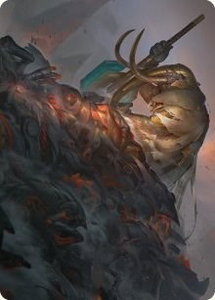 Against All Odds Art Card - Art Series: Phyrexia: All Will Be One (ASONE) #1 - Special Magic: The Gathering Trading Card
