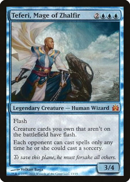 Teferi, Mage of Zhalfir - From the Vault: Legends Magic: The Gathering trading card
