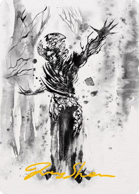 Rustvine Cultivator Art Card (Gold-Stamped Signature) - Art Series: Phyrexia: All Will Be One Magic: The Gathering trading card