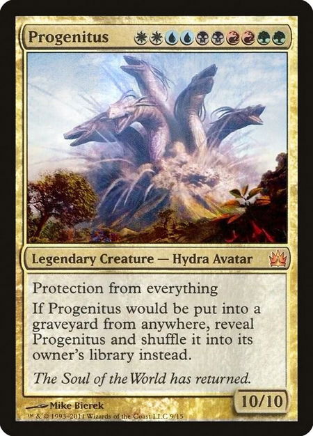 Progenitus - From the Vault: Legends Magic: The Gathering trading card