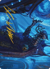 Atmosphere Surgeon Art Card (Gold-Stamped Signature) - Art Series: Phyrexia: All Will Be One (ASONE) #12 - Special Magic: The Gathering Trading Card