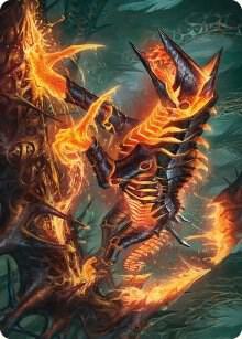 Kuldotha Cackler Art Card - Art Series: Phyrexia: All Will Be One Magic: The Gathering trading card