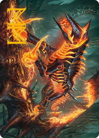 Kuldotha Cackler Art Card (Gold-Stamped Signature) - Art Series: Phyrexia: All Will Be One (ASONE) #32 - Special Magic: The Gathering Trading Card