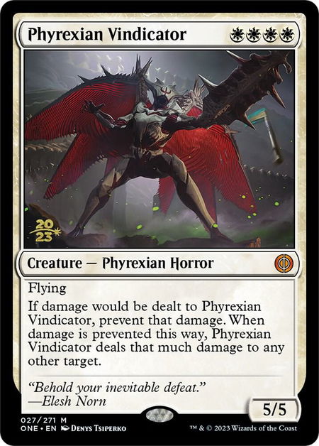 Phyrexian Vindicator - Prerelease Cards Magic: The Gathering trading card