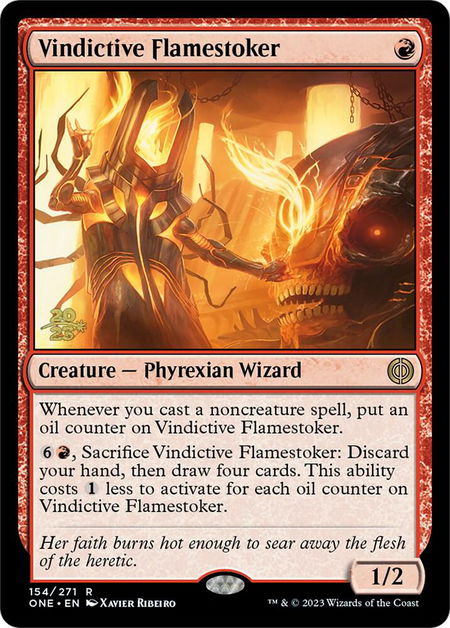 Vindictive Flamestoker - Prerelease Cards Magic: The Gathering trading card