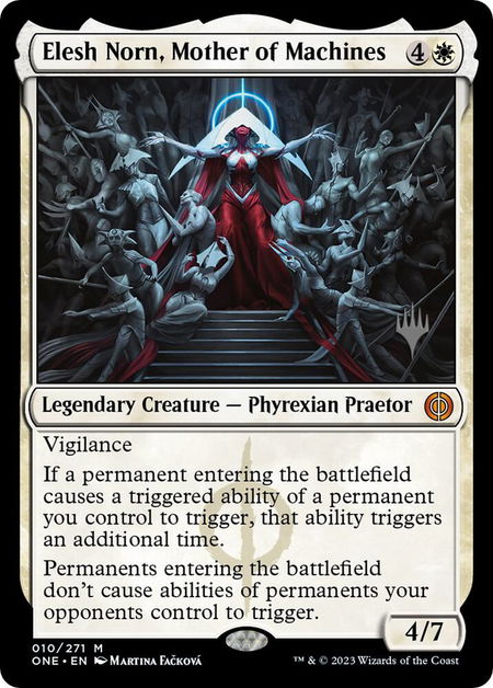 Elesh Norn, Mother of Machines - Promo Pack: Phyrexia: All Will Be One Magic: The Gathering trading card