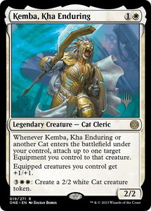 Kemba, Kha Enduring - Promo Pack: Phyrexia: All Will Be One (PPONE) #19p - Rare Magic: The Gathering Trading Card