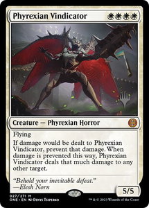Phyrexian Vindicator - Promo Pack: Phyrexia: All Will Be One (PPONE) #27p - Mythic Rare Magic: The Gathering Trading Card