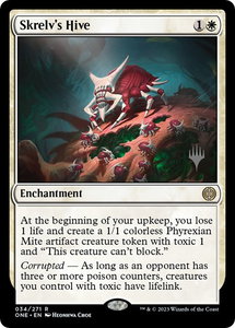 Skrelv's Hive - Promo Pack: Phyrexia: All Will Be One (PPONE) #34p - Rare Magic: The Gathering Trading Card