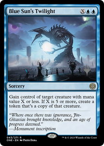 Blue Sun's Twilight - Promo Pack: Phyrexia: All Will Be One (PPONE) #43p - Rare Magic: The Gathering Trading Card