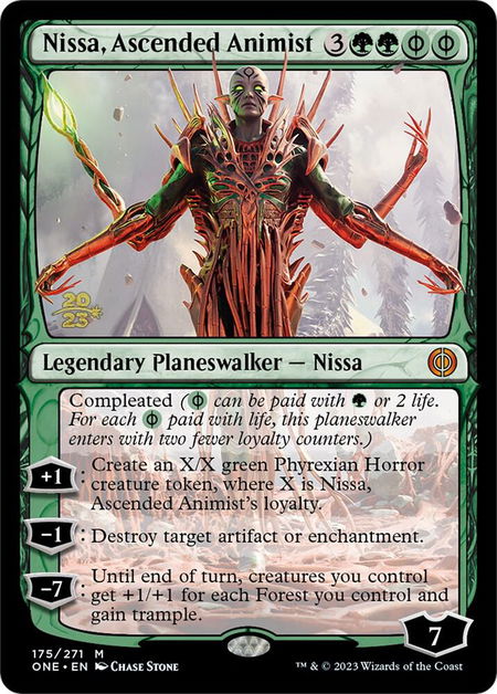 Nissa, Ascended Animist - Prerelease Cards Magic: The Gathering trading card