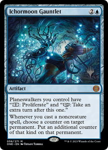 Ichormoon Gauntlet - Promo Pack: Phyrexia: All Will Be One (PPONE) #56p - Mythic Rare Magic: The Gathering Trading Card