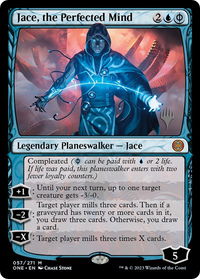Jace, the Perfected Mind - Promo Pack: Phyrexia: All Will Be One (PPONE) #57p - Mythic Magic: The Gathering Trading Card