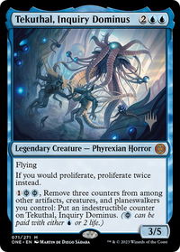 Tekuthal, Inquiry Dominus - Promo Pack: Phyrexia: All Will Be One (PPONE) #71p - Mythic Magic: The Gathering Trading Card