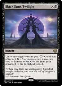 Black Sun's Twilight - Promo Pack: Phyrexia: All Will Be One (PPONE) #84p - Rare Magic: The Gathering Trading Card