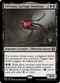 Drivnod, Carnage Dominus - Promo Pack: Phyrexia: All Will Be One (PPONE) #90p - Mythic Magic: The Gathering Trading Card