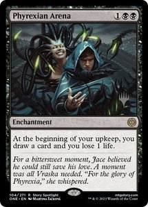 Phyrexian Arena - Promo Pack: Phyrexia: All Will Be One (PPONE) #104p - Rare Magic: The Gathering Trading Card