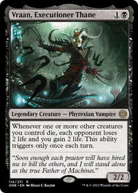 Vraan, Executioner Thane - Promo Pack: Phyrexia: All Will Be One (PPONE) #114p - Rare Magic: The Gathering Trading Card