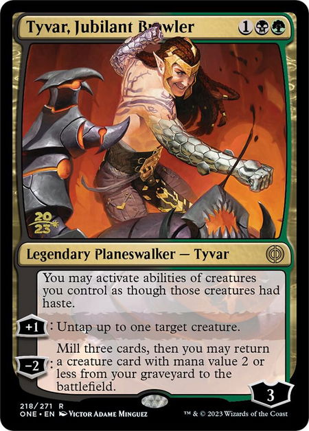 Tyvar, Jubilant Brawler - Prerelease Cards Magic: The Gathering trading card