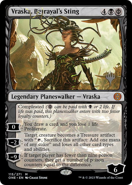 Vraska, Betrayal's Sting - Promo Pack: Phyrexia: All Will Be One Magic: The Gathering trading card