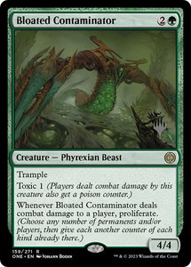 Bloated Contaminator - Promo Pack: Phyrexia: All Will Be One (PPONE) #159p - Rare Magic: The Gathering Trading Card