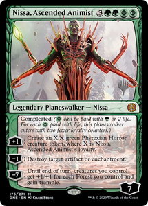 Nissa, Ascended Animist - Promo Pack: Phyrexia: All Will Be One (PPONE) #175p - Mythic Rare Magic: The Gathering Trading Card