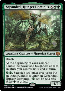 Zopandrel, Hunger Dominus - Promo Pack: Phyrexia: All Will Be One (PPONE) #195p - Mythic Rare Magic: The Gathering Trading Card
