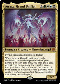 Atraxa, Grand Unifier - Promo Pack: Phyrexia: All Will Be One (PPONE) #196p - Mythic Magic: The Gathering Trading Card
