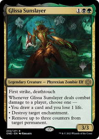Glissa Sunslayer - Promo Pack: Phyrexia: All Will Be One (PPONE) #202p - Rare Magic: The Gathering Trading Card