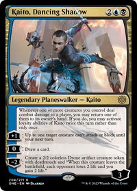Kaito, Dancing Shadow - Promo Pack: Phyrexia: All Will Be One (PPONE) #204p - Rare Magic: The Gathering Trading Card