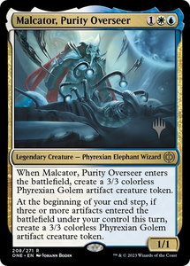 Malcator, Purity Overseer - Promo Pack: Phyrexia: All Will Be One (PPONE) #208p - Rare Magic: The Gathering Trading Card