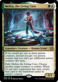 Melira, the Living Cure - Promo Pack: Phyrexia: All Will Be One (PPONE) #209p - Rare Magic: The Gathering Trading Card