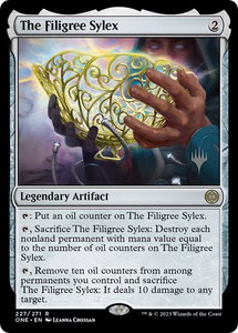 The Filigree Sylex - Promo Pack: Phyrexia: All Will Be One (PPONE) #227p - Rare Magic: The Gathering Trading Card