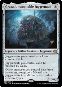 Graaz, Unstoppable Juggernaut - Promo Pack: Phyrexia: All Will Be One (PPONE) #229p - Rare Magic: The Gathering Trading Card