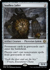 Soulless Jailer - Promo Pack: Phyrexia: All Will Be One (PPONE) #241p - Rare Magic: The Gathering Trading Card