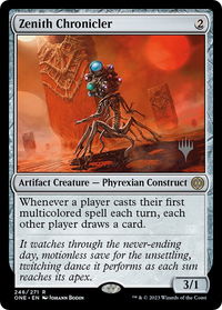 Zenith Chronicler - Promo Pack: Phyrexia: All Will Be One (PPONE) #246p - Rare Magic: The Gathering Trading Card