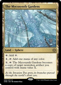 The Mycosynth Gardens - Promo Pack: Phyrexia: All Will Be One (PPONE) #256p - Rare Magic: The Gathering Trading Card