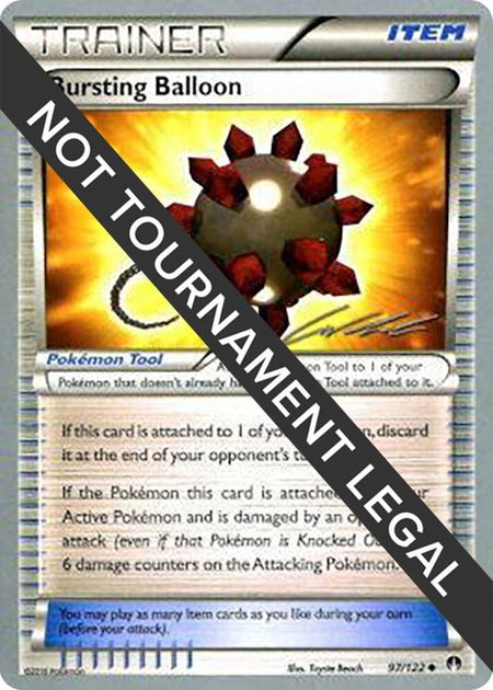 Bursting Balloon - 2016 (Cody Walinski) - World Championship Decks Pokémon trading card